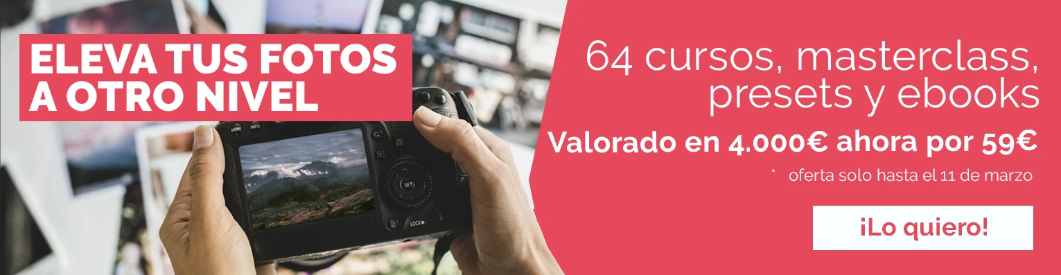 Una colección de 64 cursos online, masterclasses, presets y ebooks