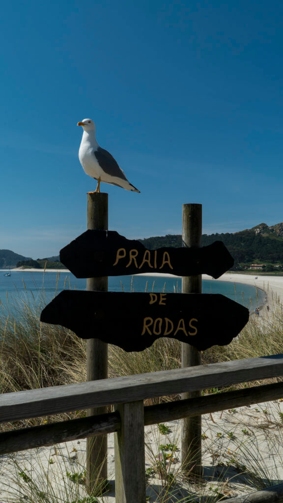 Playa Rodas en Islas Cíes de Galicia