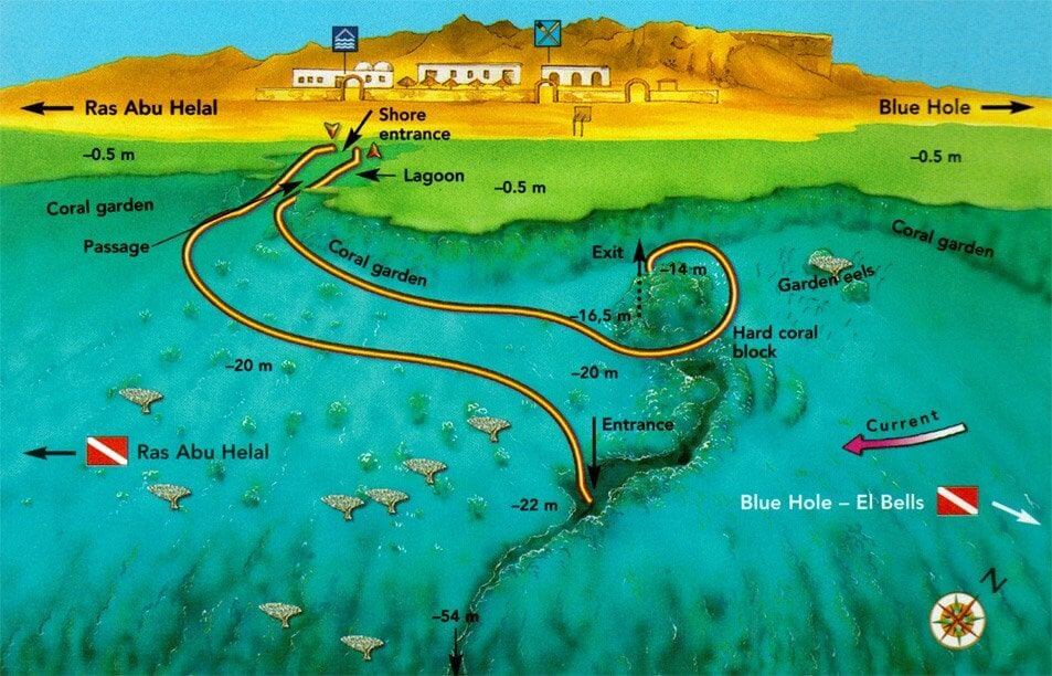 The-The Canyon Dahab - Egipto-Dahab-mapa